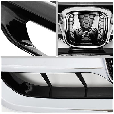 13-15 Honda Accord Sedan Bumper Grille - Front Upper - Honeycomb - 4