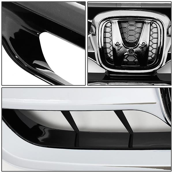 13-15 Honda Accord Sedan Bumper Grille - Front Upper - Honeycomb - 4