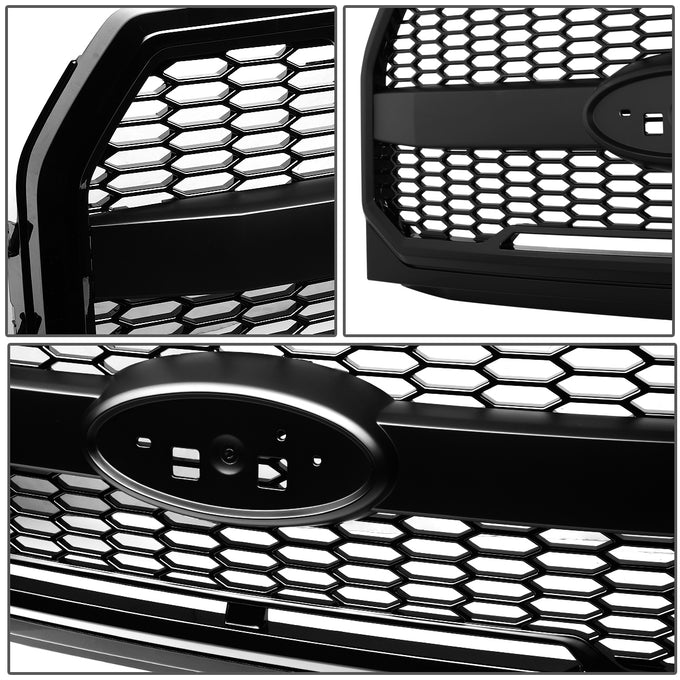 D-Motoring - Bumper Grille - Plastic - 15-17 Ford F-150 - 4
