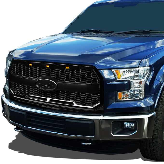 D-Motoring - Bumper Grille - Plastic - 15-17 Ford F-150 - 7