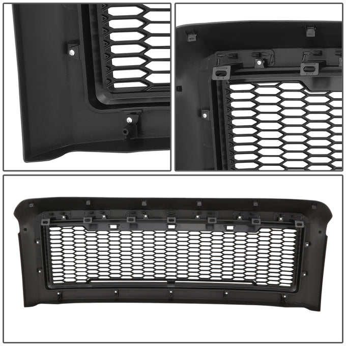 D-Motoring - Bumper Grille - Plastic - 08-10 Ford F-250 SD, F-350 SD - 6