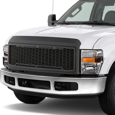 D-Motoring - Bumper Grille - Plastic - 08-10 Ford F-250 SD, F-350 SD - 7