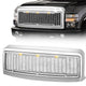 Honeycomb Mesh LED DRL Front Grille <br>08-10 Ford F250 F350