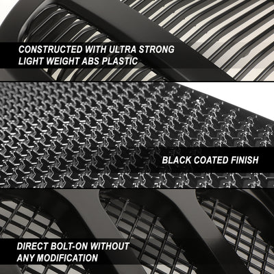 D-Motoring - Bumper Grille - Plastic - 11-16 Ford F-250 SD, F-350 SD, F-450 SD, F-550 SD - 2