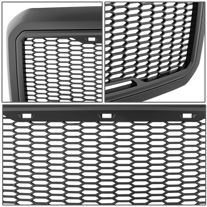 D-Motoring - Bumper Grille - Plastic - 11-16 Ford F-250 SD, F-350 SD, F-450 SD, F-550 SD - 4