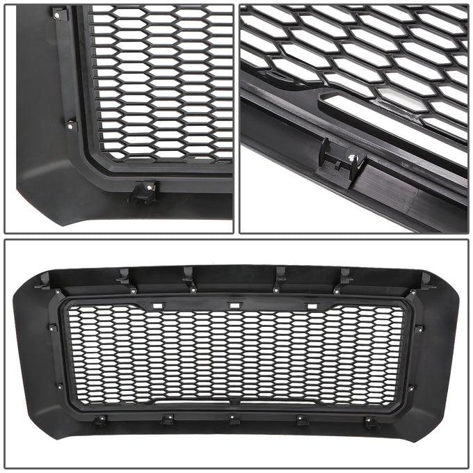 D-Motoring - Bumper Grille - Plastic - 11-16 Ford F-250 SD, F-350 SD, F-450 SD, F-550 SD - 6