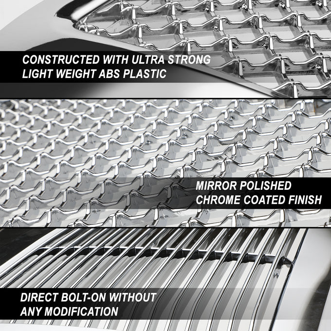 D-Motoring - Bumper Grille - ABS - 11-16 Ford F-250 SD, F-350 SD, F-450 SD, F-550 SD - 2