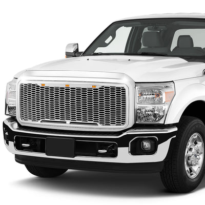 D-Motoring - Bumper Grille - ABS - 11-16 Ford F-250 SD, F-350 SD, F-450 SD, F-550 SD - 7