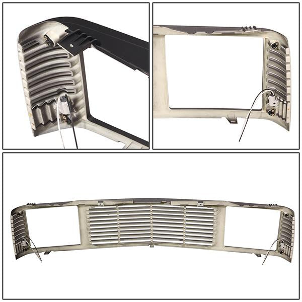 Black Housing Headlights+ Front Grille 88-00 Chevy GMC C/K 1500 2500 3 ...
