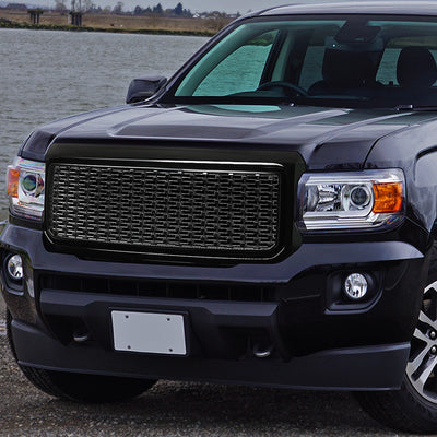 D-Motoring - Bumper Grille - Denali Style - Black - 15-18 GMC Canyon - 6