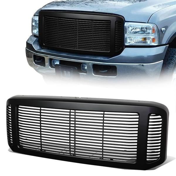 Horizontal Slats Front Grille <br>05-07 Ford F250 F350 F450 F550 Super Duty