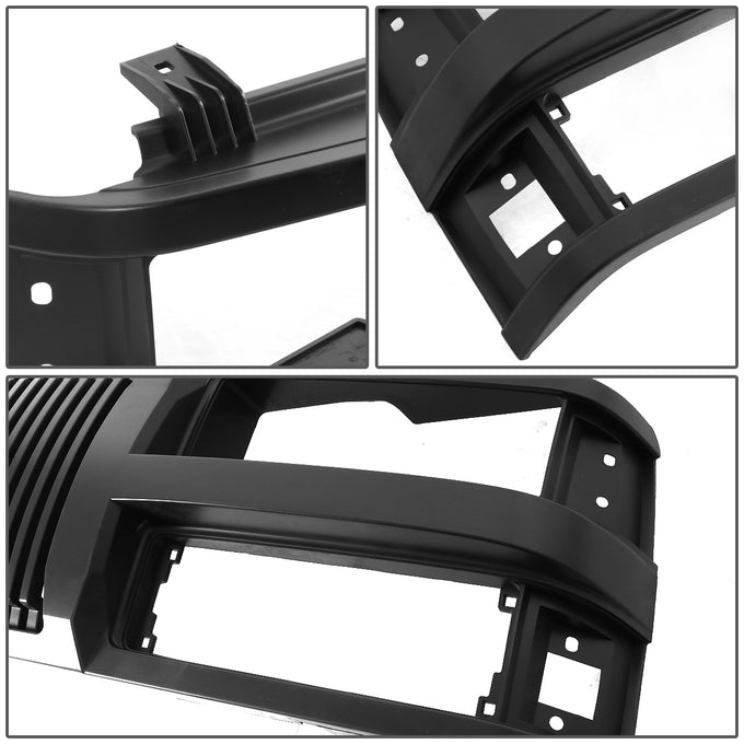 D-Motoring - Bumper Grille - Vertical Fence Style - ABS - Black - Chevy Truck / Suburban / Blazer / Tahoe  - 4