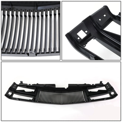 D-Motoring - Bumper Grille - Vertical Fence Style - ABS - Black - Chevy Truck / Suburban / Blazer / Tahoe  - 5