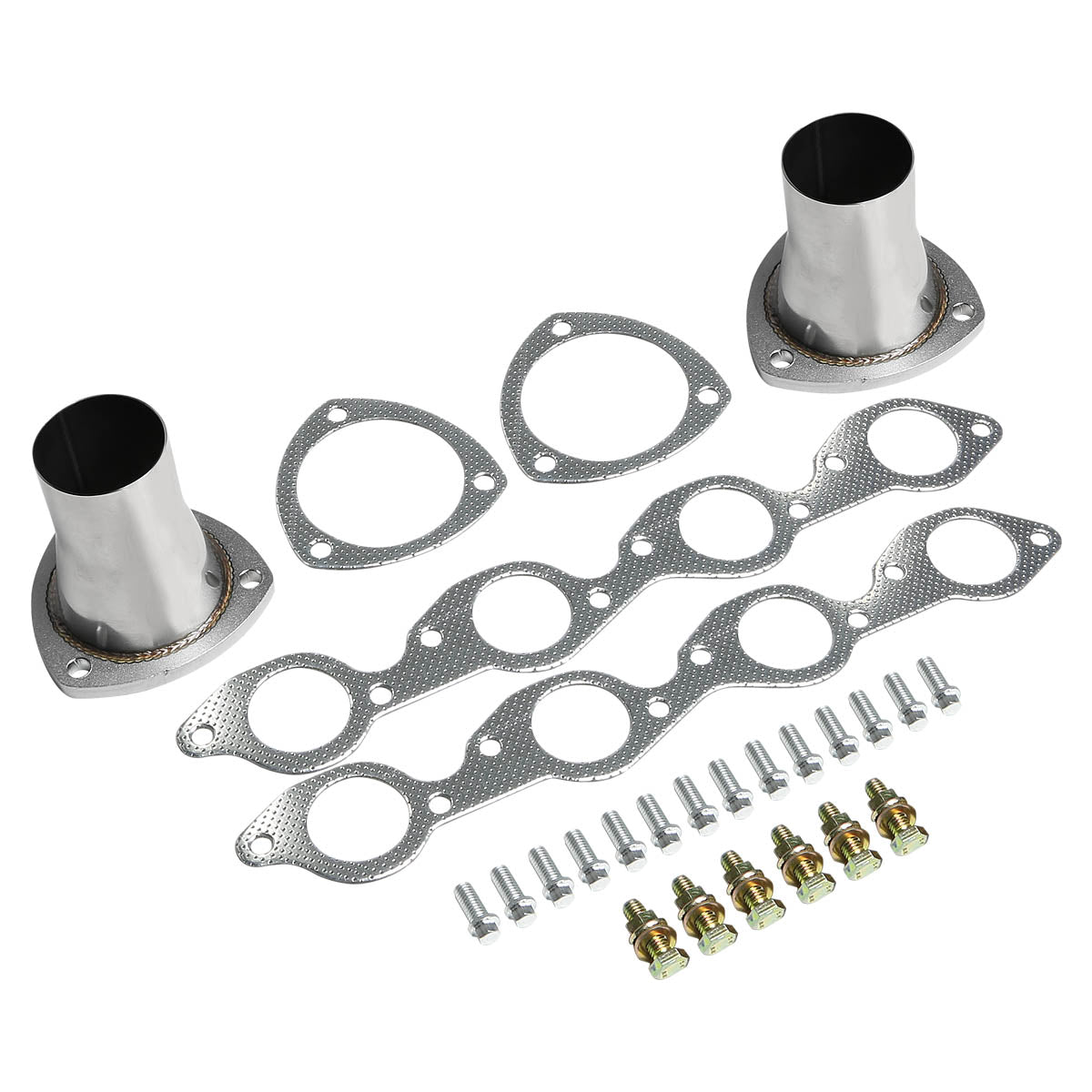 Pair Long Tube Headers For 67-72 Chevy Big Block 396 402 427 454 - Stainless Steel Exhaust Manifold