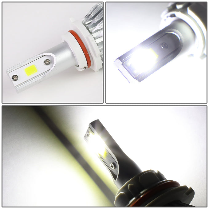 6000K 9006 LED High/Low Beam Headlight Bulbs + Cooling Fan - HID-LED-LB-FAN-9006