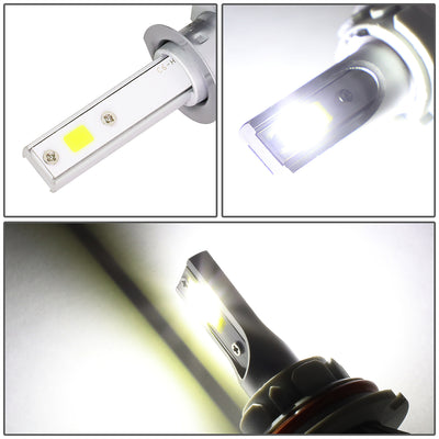 6000K H1 LED High/Low Beam Headlight Bulbs + Cooling Fan - HID-LED-LB-FAN-H1