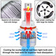 6000K H4 LED High/Low Beam Headlight Bulbs + Cooling Fan - HID-LED-LB-FAN-H4-HL