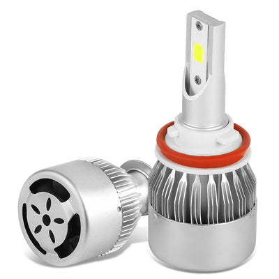 6000K H8 LED High/Low Beam Headlight Bulbs + Cooling Fan - HID-LED-LB-FAN-H8