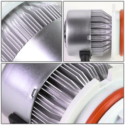 6000K H8 LED High/Low Beam Headlight Bulbs + Cooling Fan - HID-LED-LB-FAN-H8