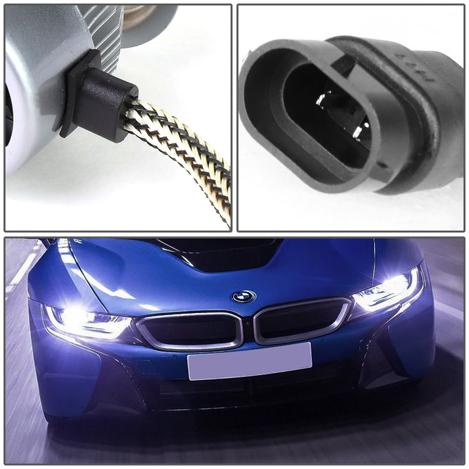 6000K H8 LED High/Low Beam Headlight Bulbs + Cooling Fan - HID-LED-LB-FAN-H8