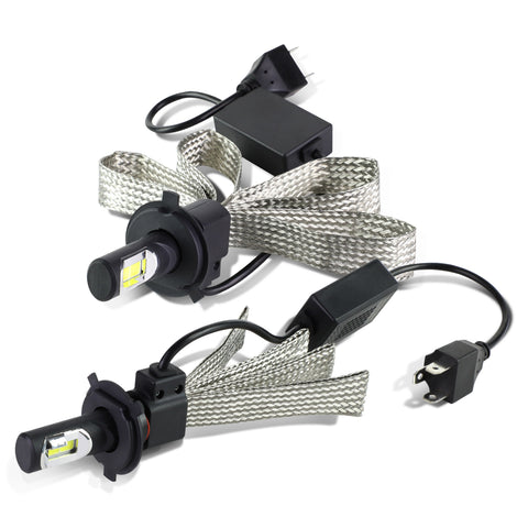 6000K LED High/Low Beam Headlight Bulbs - HID-LED-LB-H4-HL