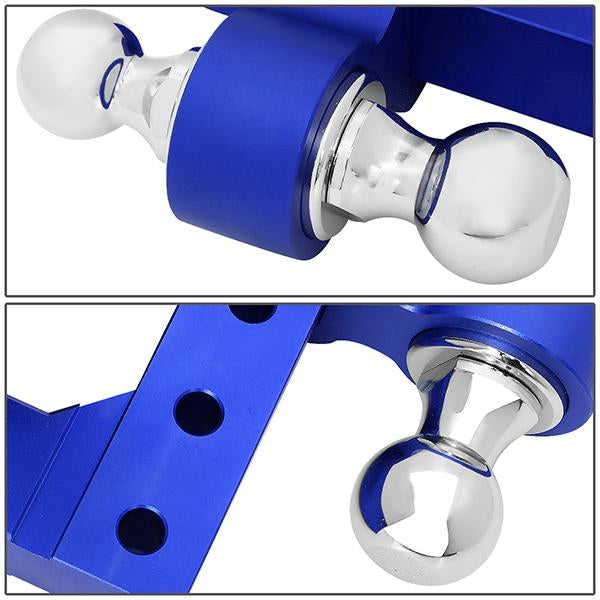 Towing Ball Mount - 2 in.  Receiver - 6 in.  Drop - Adjustable - Aluminum - HITCH-ALU-001-BL - 4