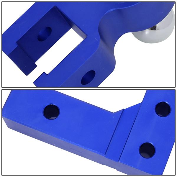 Towing Ball Mount - 2 in.  Receiver - 6 in.  Drop - Adjustable - Aluminum - HITCH-ALU-001-BL - 5