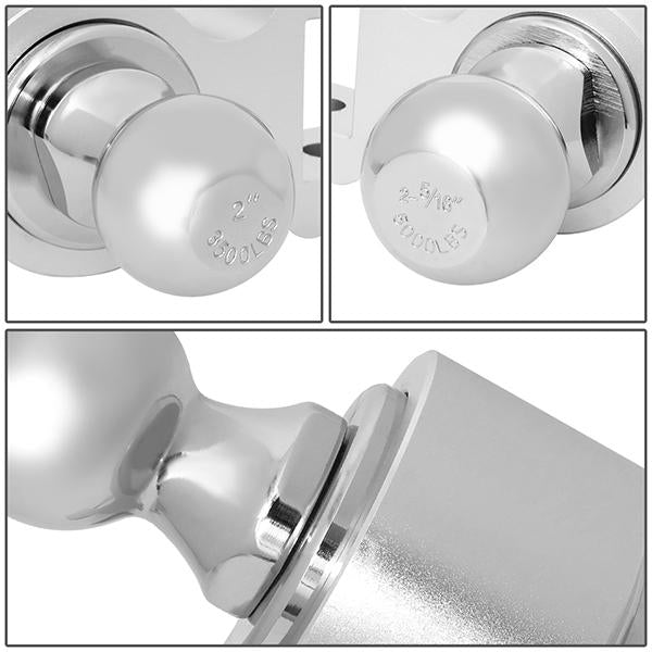 2 in.  Receiver Trailer Towing Hitch - 6 in.  - Adjustable - Aluminum - 3