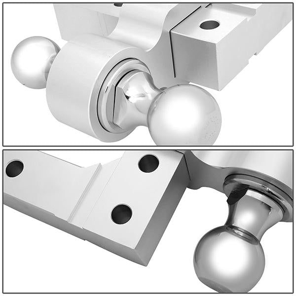 2 in.  Receiver Trailer Towing Hitch - 6 in.  - Adjustable - Aluminum - 4