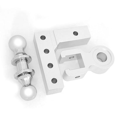 2 in.  Receiver Trailer Towing Hitch - 6 in.  - Adjustable - Aluminum - 6