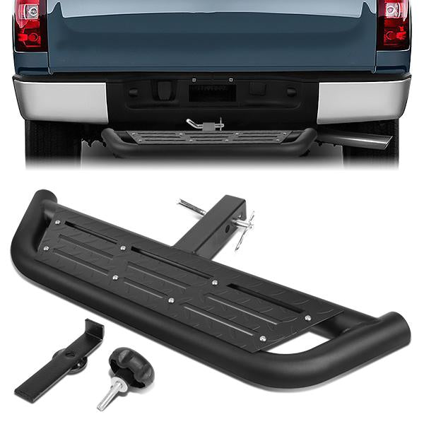 Tow Hitch Step Bar Board - 2 in.  - Heavy Duty - 2 in.  Od - Aluminum - HITST-2-001-BK - 1