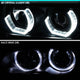 D-Motoring - Headlights - LED U-Halo - Clear Housing - Projector - Plug-n-Play - Pair - BMW 528i / 530i / 540i / BMW M5 - 3