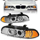 96-03 BMW 528i 530i 540i BMW M5 Headlights - LED U-Halo - Clear Housing - Projector - Plug-n-Play - Pair