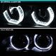 D-Motoring - Headlights - LED U-Halo - Black Housing - Projector - Plug-n-Play - Pair - 99-01 BMW 3-Series Sedans / Wagons - 4