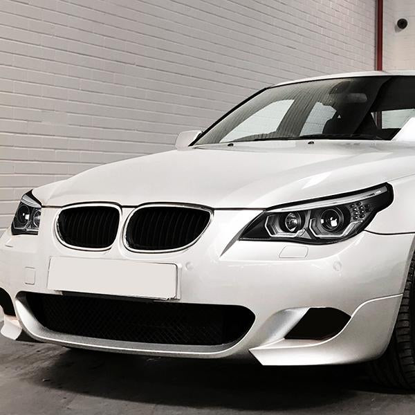 04-07 BMW 5-Series E60 Headlights - LED U-Halo+Turn Signal - w/Projector - Clear Lens - Pair - HL-3D-E6003-BK - 13