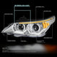 D-Motoring - 04-07 Bmw 5-SeriesHeadlights - LED U-Halo+Turn Signal - Clear Lens - Plug-n-Play - Pair - 2