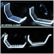 D-Motoring - Headlights - LED 3D Crystal U-Halo - Black Housing - Clear Lens - Clear Corner - Plug-n-Play - Pair - BMW 323I / 325XI / 325I / 328I / 328XI / 330I  4-Door Sedan4-Door Sedan - 2