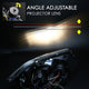 D-Motoring - Headlights - LED 3D Crystal U-Halo - Black Housing - Clear Lens - Clear Corner - Plug-n-Play - Pair - BMW 323I / 325XI / 325I / 328I / 328XI / 330I  4-Door Sedan4-Door Sedan - 5