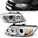 05-08 BMW 323I 325XI 325I 328I 328XI 330I Headlights - LED U-Halo - Chrome Housing - Projector - Plug-n-Play - Pair