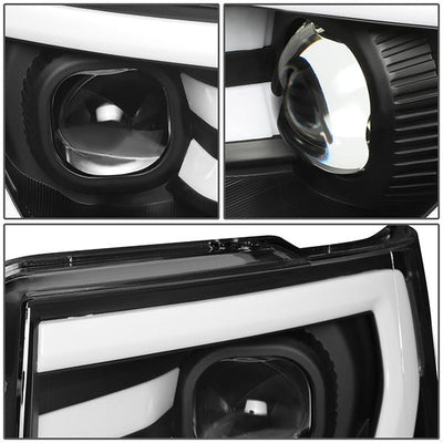09-14 Ford F-150 Headlights - LED DRL - Front Bumper - Clear Lens - Clear Corner - Projector - Pair - HL-3D-F15009-BK-CL1 - 5