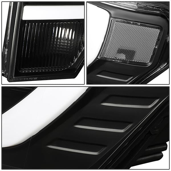 09-14 Ford F-150 Headlights - LED DRL - Front Bumper - Clear Lens - Clear Corner - Projector - Pair - HL-3D-F15009-BK-CL1 - 6