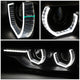 D-Motoring - Headlights - LED 3D Crystal U-Halo+DRL - Black Housing - Plug-n-Play - Pair - 12-16 BMW F30 3-Series 4-Dr Sedan & Wagon - 4