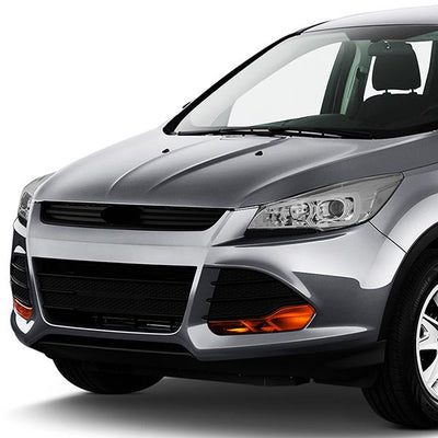 13-16 Ford Escape Headlights - LED DRL - Front Bumper - Clear Lens - Clear Corner - Projector - Pair - HL-3D-FESC13-CH-CL1 - 9