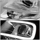 07-14 Ford Expedition Headlights - LED DRL - Front Bumper - Clear Lens - Amber Corner - Projector - Pair - HL-3D-FEXP07-CH-AM - 4