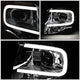 07-14 Ford Expedition Headlights - LED DRL - Front Bumper - Clear Lens - Clear Corner - Projector - Pair - HL-3D-FEXP07-CH-CL1 - 3