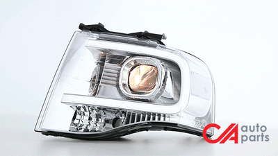 07-14-ford-expedition-headlights-led-drl-front-bumper-clear-lens-clear-corner-projector-pair-hl-3d-fexp07-ch-cl1 - 2