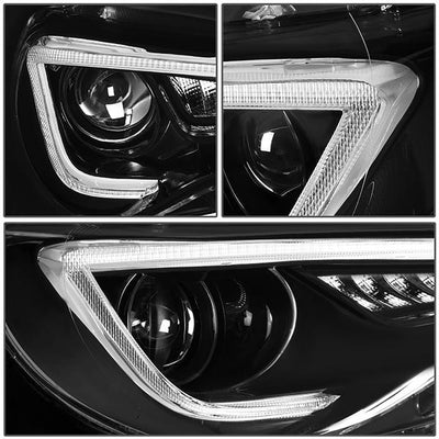 13-19 Toyota 86 Frs Headlights - 3D LED DRL+Sequential Tuen Signal - Clear Lens - Projector - Pair - 6