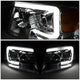 D-Motoring - Headlights - 3D LED Bar - Smoked Lens - Amber Corner - Projector - Plug-n-Play - Pair - Ford F-150 / Lincoln Mark LT - 3