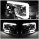 D-Motoring - Headlights - 3D LED Bar - Smoked Lens - Clear Corner - Projector - Plug-n-Play - Pair - Ford F-150 / Lincoln Mark LT - 3