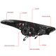 D-Motoring - Headlights - LED Drl - Clear Lens - Projector - Plug-n-Play - Pair - 11-13 Hyundai Elantra 4-Door Sedan - 6